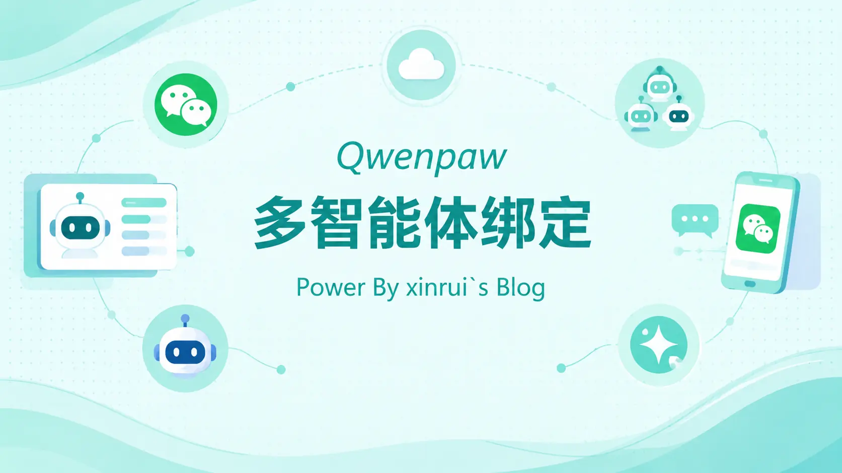 Qwenpaw创建多智能体绑定不同微信机器人