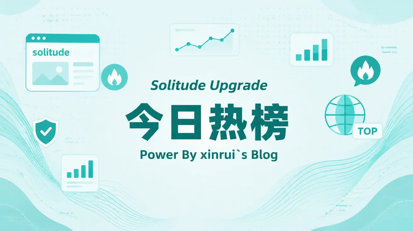 solitude主题添加今日热榜